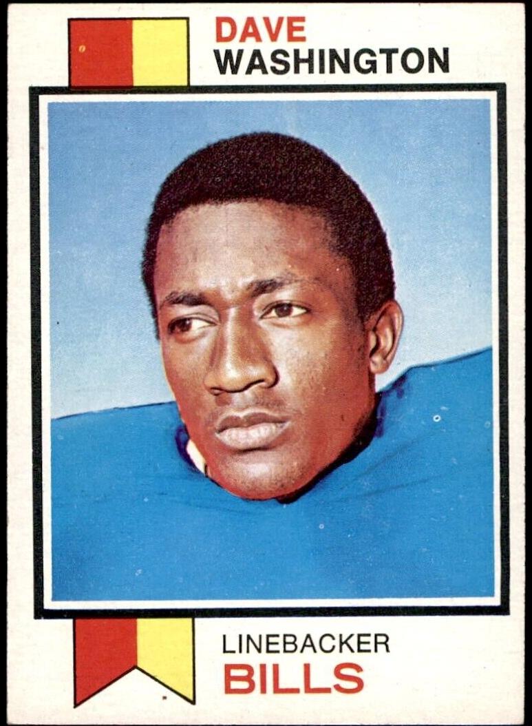 1973 Topps Football Dave Washington #42
