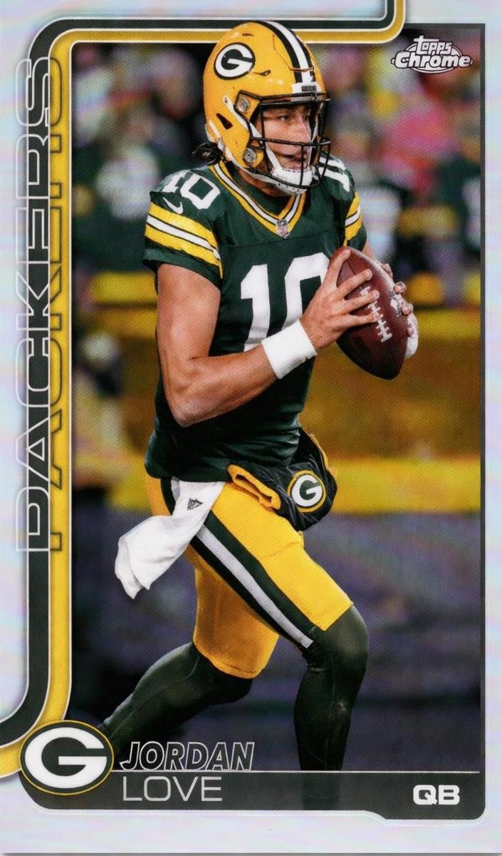 2025 Topps Chrome Football Refractor Jordan Love #109