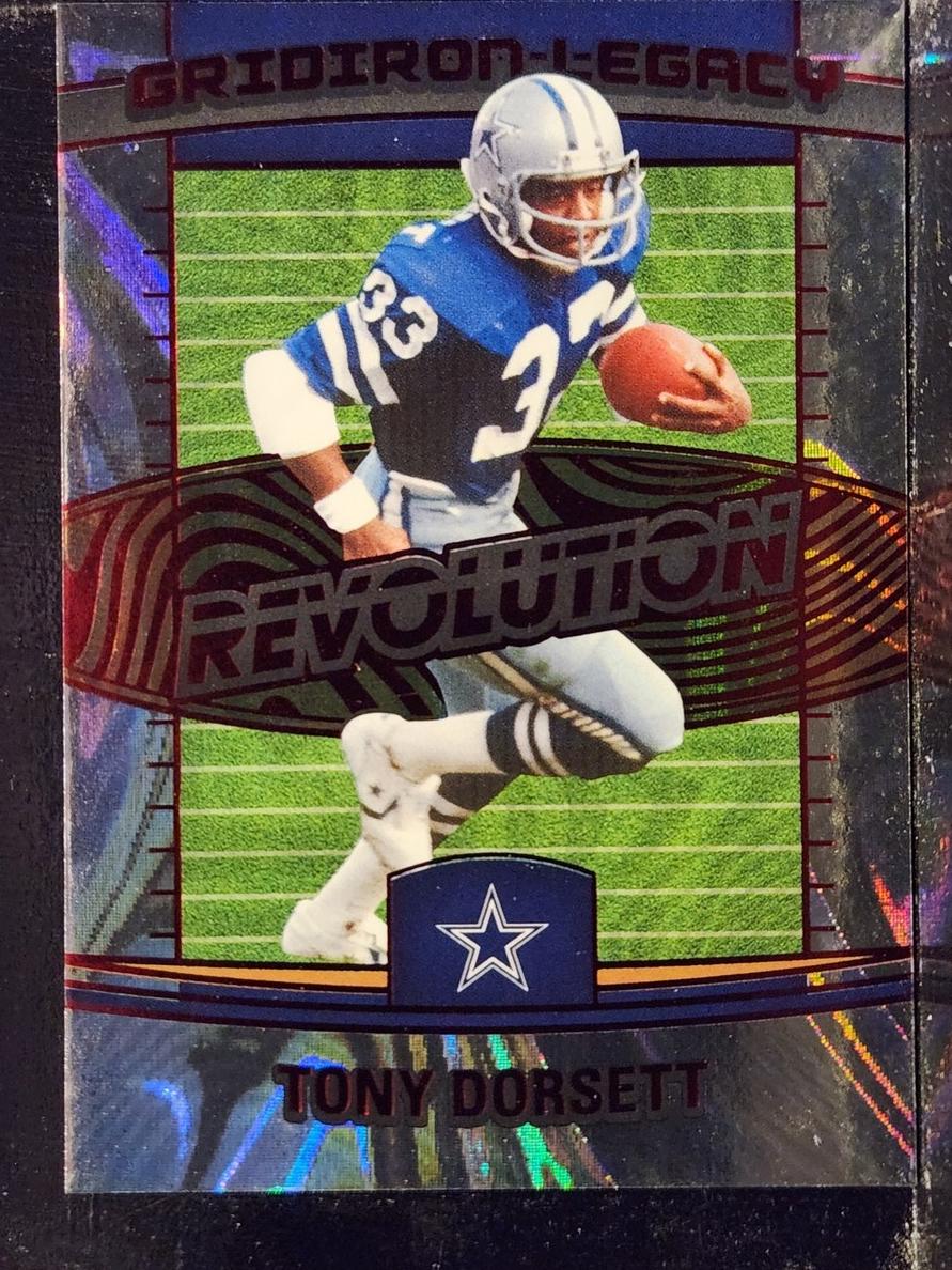 2025 Panini Revolution Football Red Swirl Tony Dorsett #18