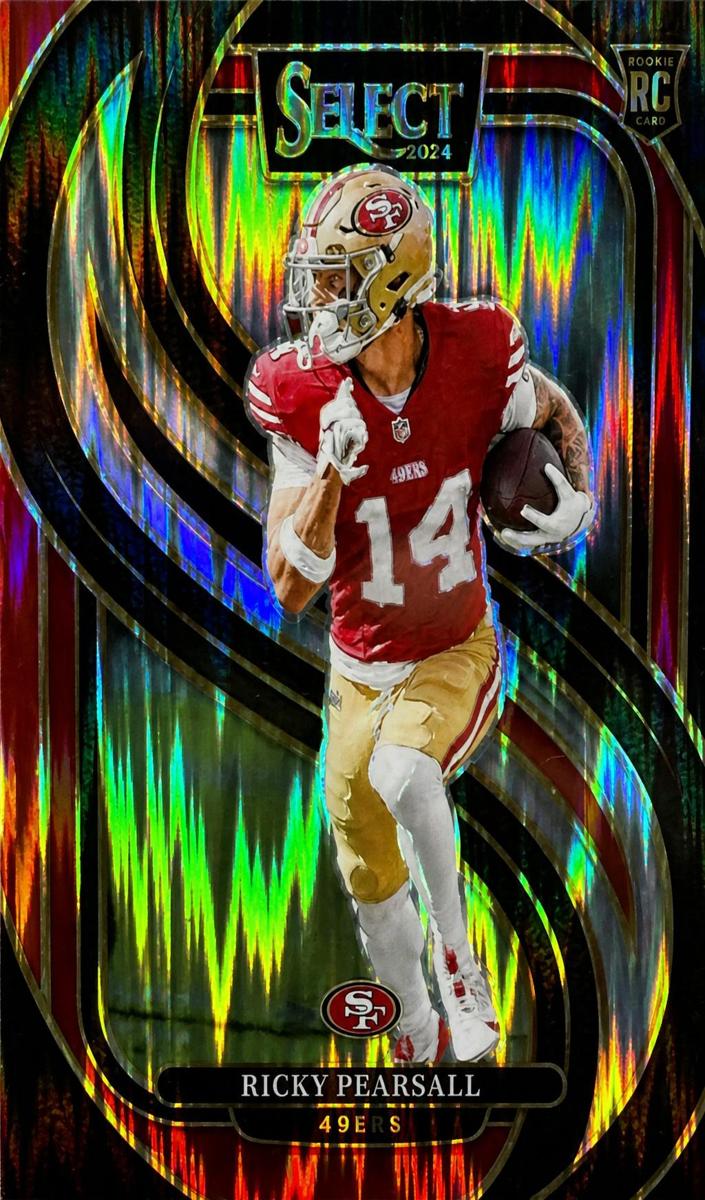 2024 Panini Select Football Black and Red Shock Ricky Pearsall #173 PSA 10