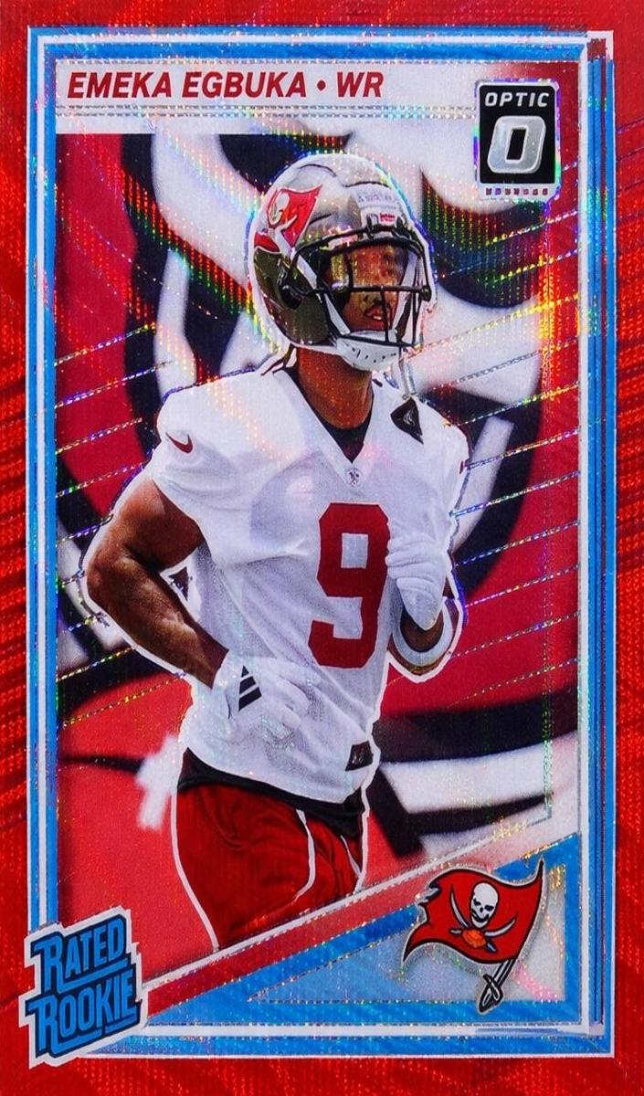 2025 Panini Donruss Football Red Wave Emeka Egbuka #375