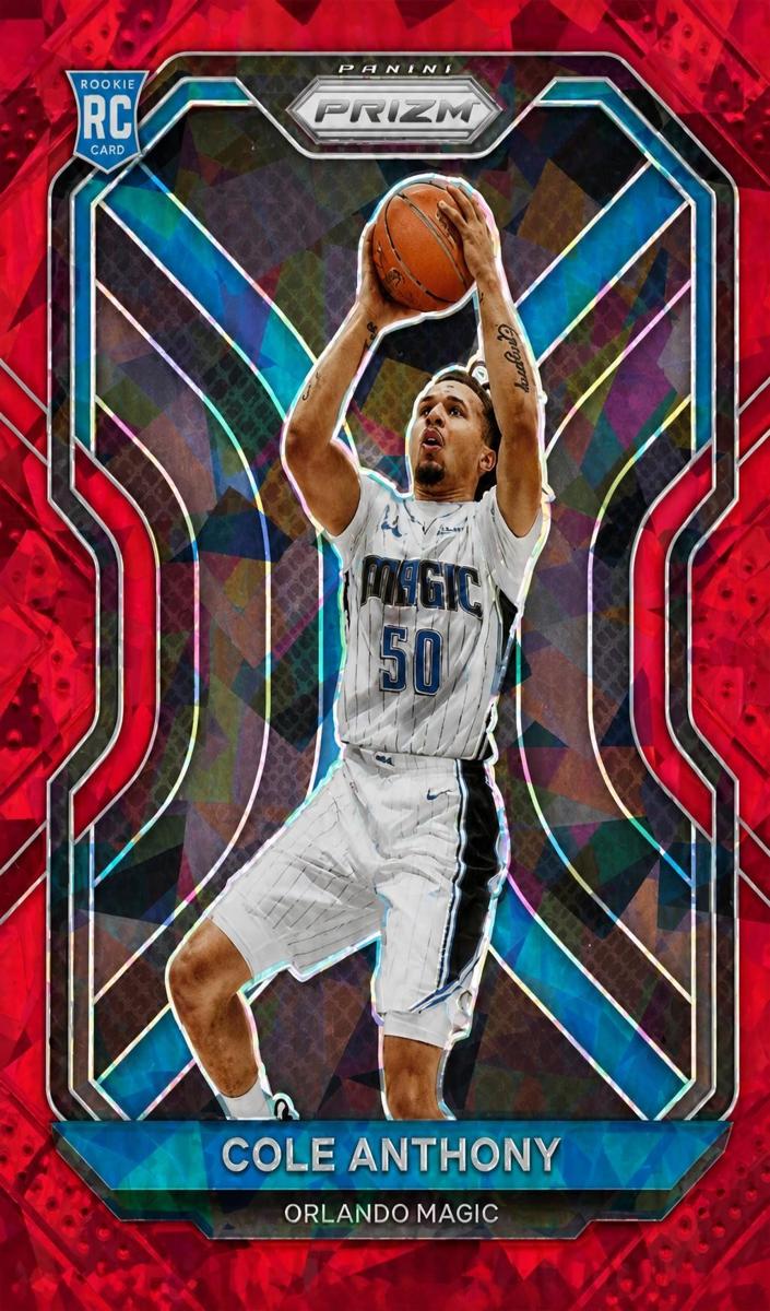 2020 Panini Prizm Basketball Red Ice Cole Anthony #292 PSA 9