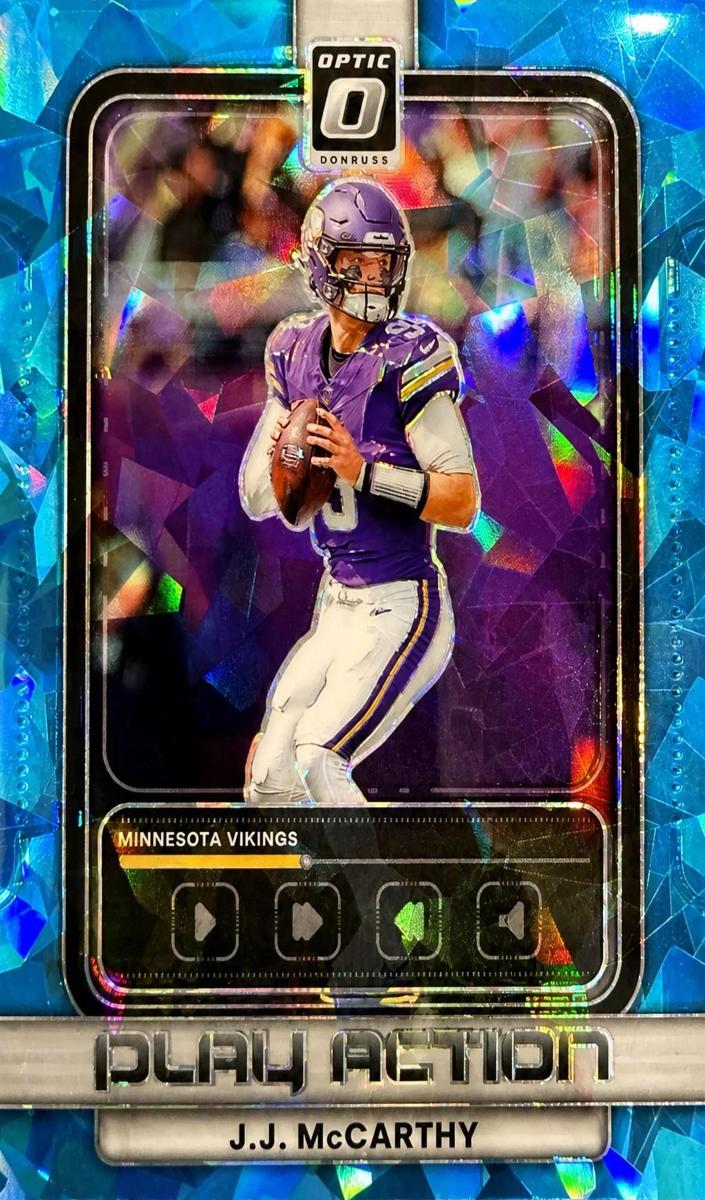2025 Donruss Optic Football Ice J.J. McCarthy #9