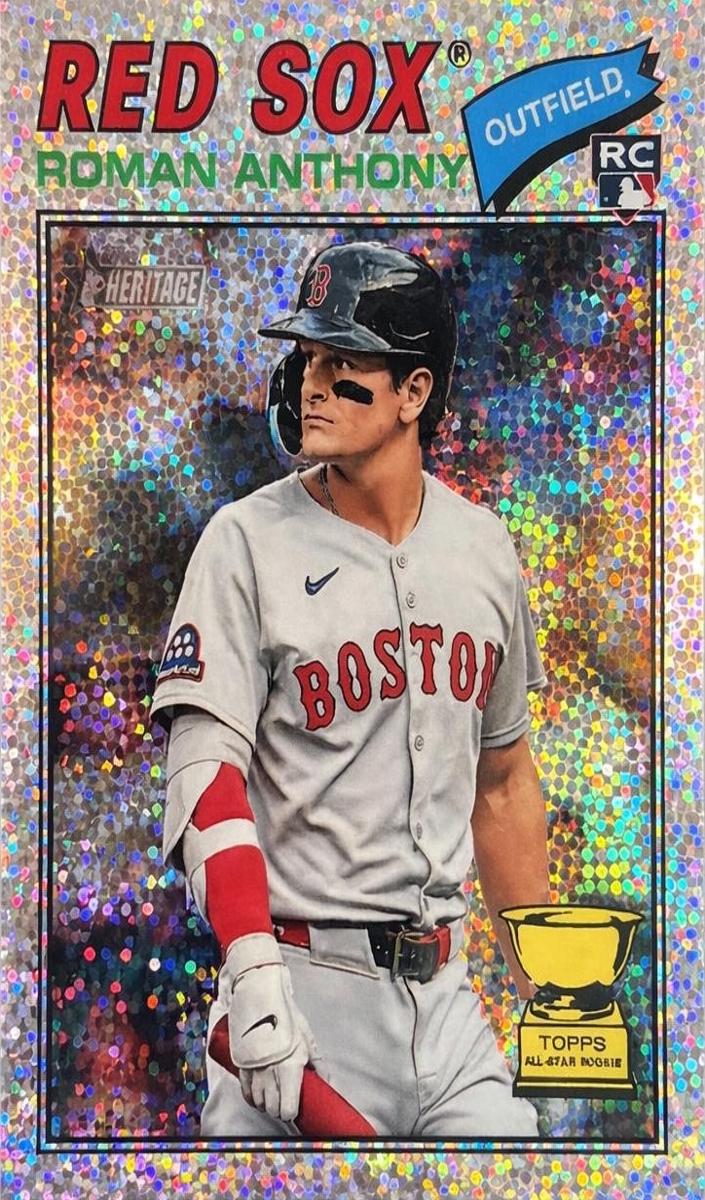 2026 Topps Heritage Baseball Silver Sparkle Refractor Roman Anthony #86