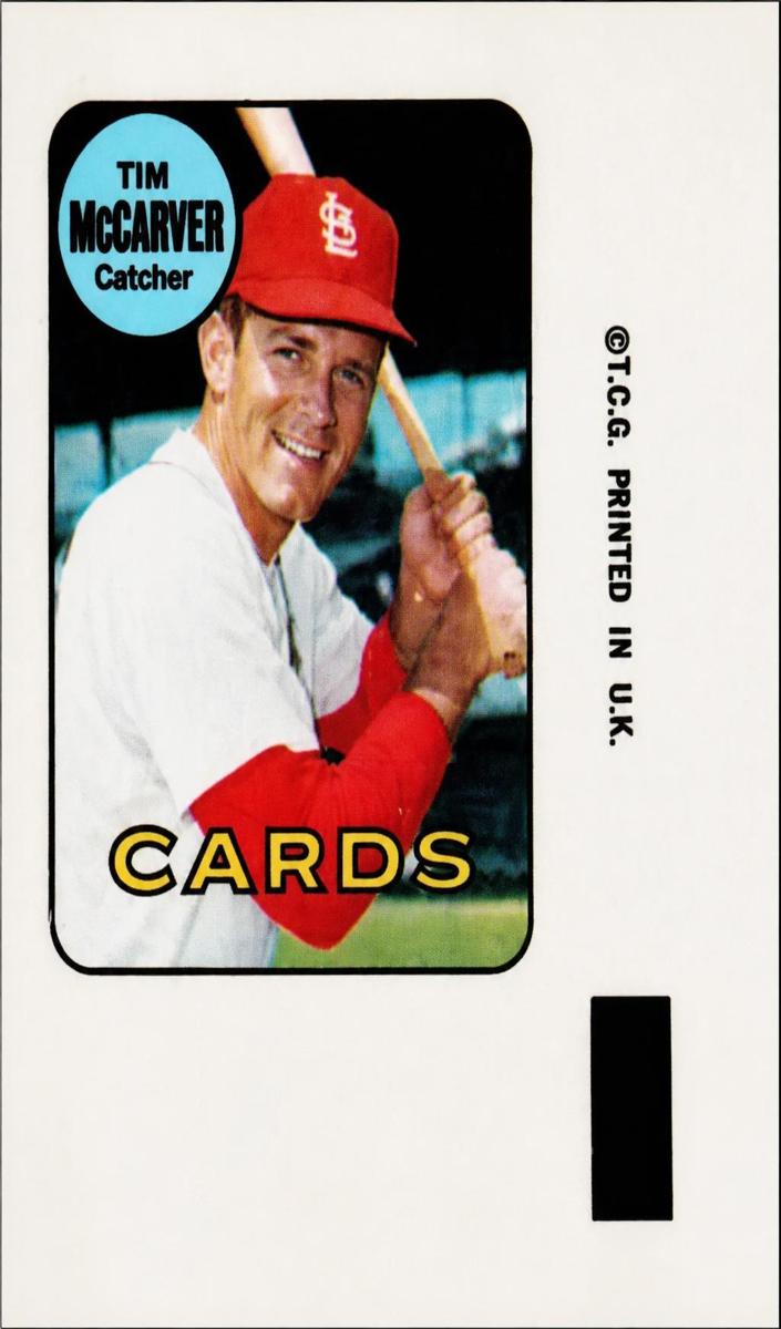 1969 Topps Baseball Tim McCarver #25