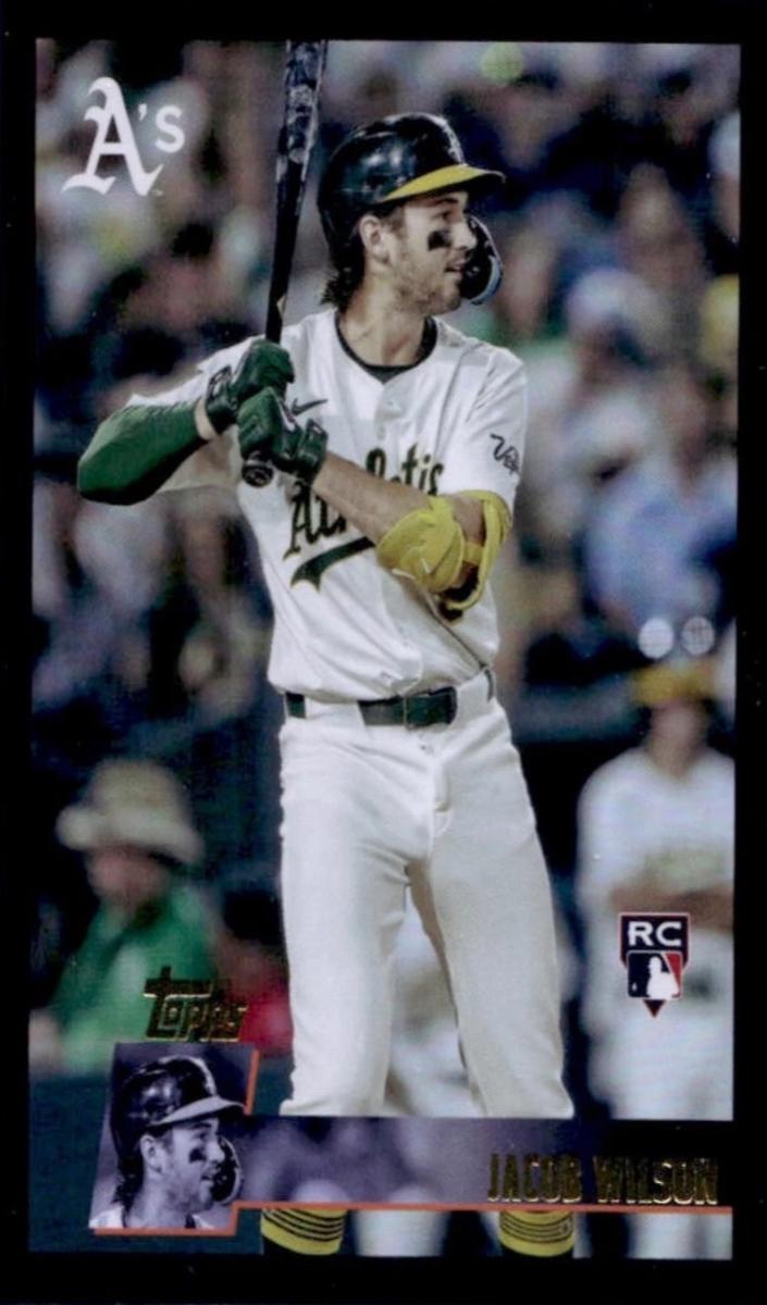 2025 Topps Archives Baseball Black Foilboard Jacob Wilson #154