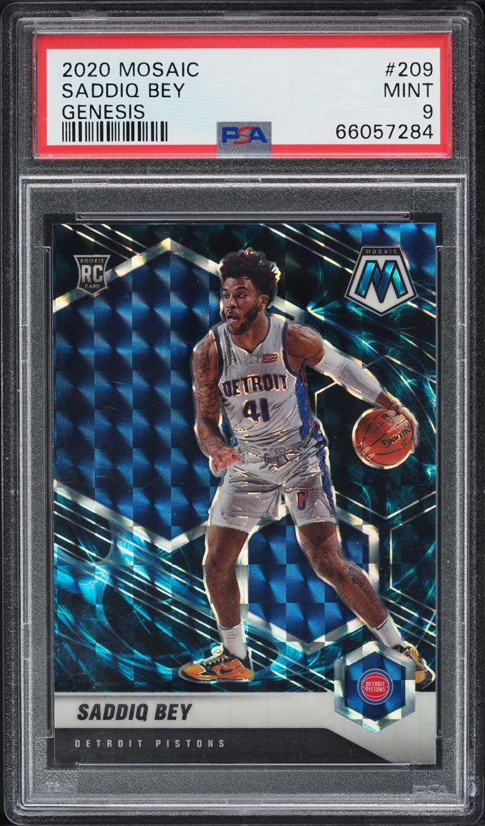 2020 Panini Mosaic Basketball Genesis Saddiq Bey #209 PSA 9
