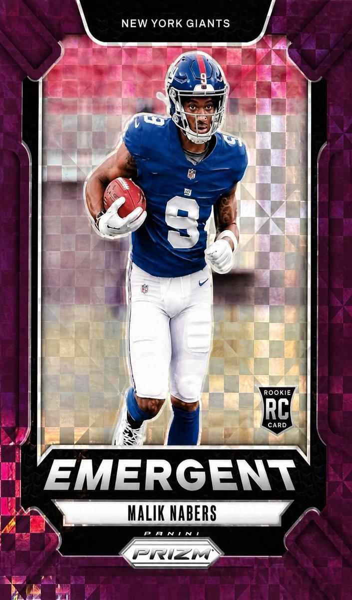2024 Panini Prizm Football Purple Power Malik Nabers #6