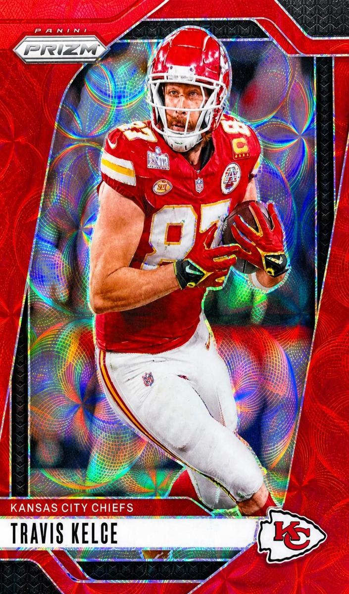 2024 Panini Prizm Football Choice Red Travis Kelce #140 PSA 10
