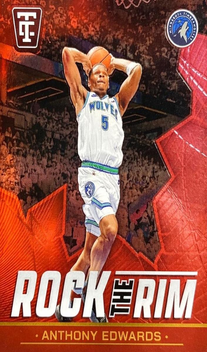 2024 Panini Totally Certified Basketball Mirror Pink Anthony Edwards #10