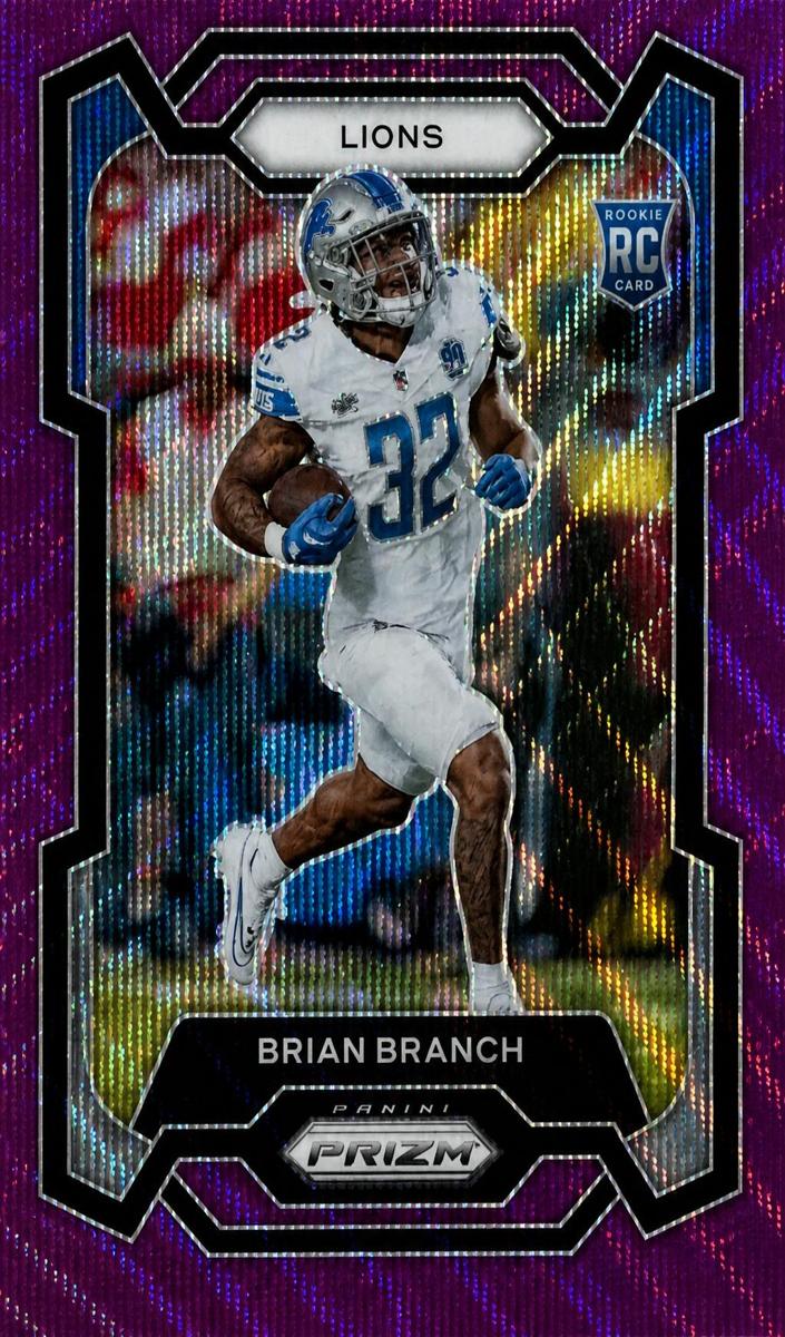 2023 Panini Prizm Football Purple Wave Brian Branch #328