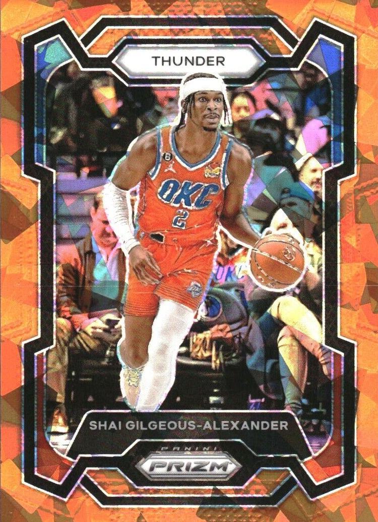 2023 Panini Prizm Basketball Orange Ice Shai Gilgeous-Alexander #85 PSA 10