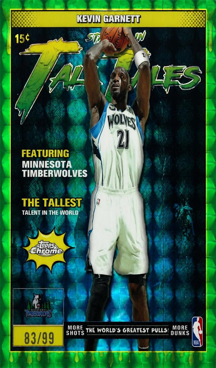 2025 Topps Chrome Basketball Geometric Green Refractor Kevin Garnett #TT-14