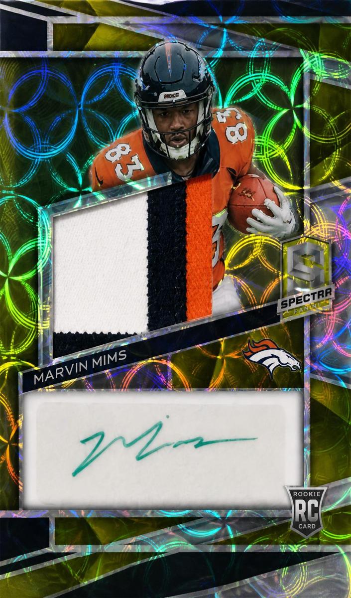 2023 Panini Spectra Football Neon Green Marvin Mims #225
