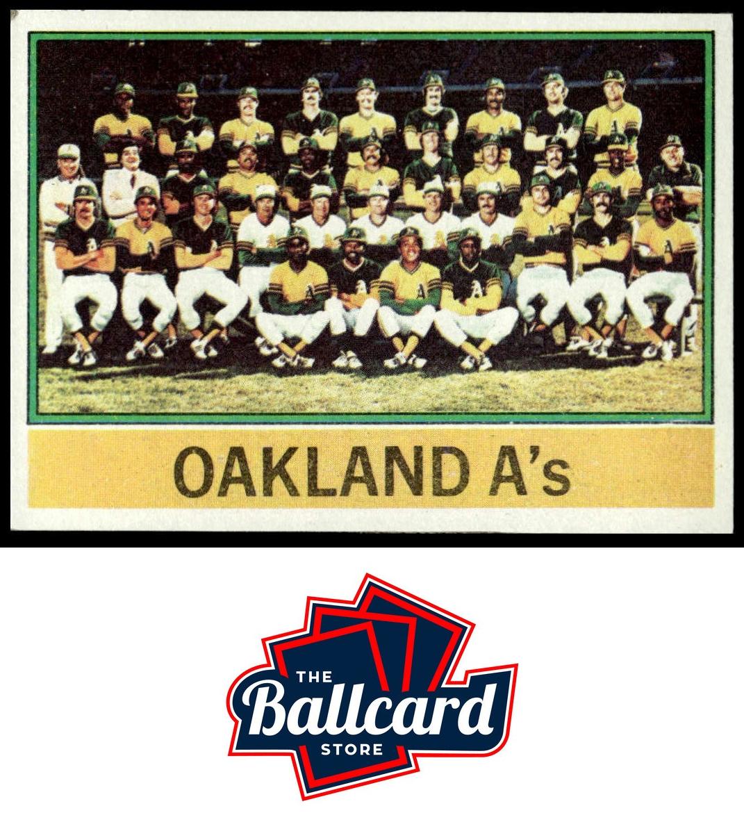1976 Topps Baseball Oakland A's Team #421 PSA 9