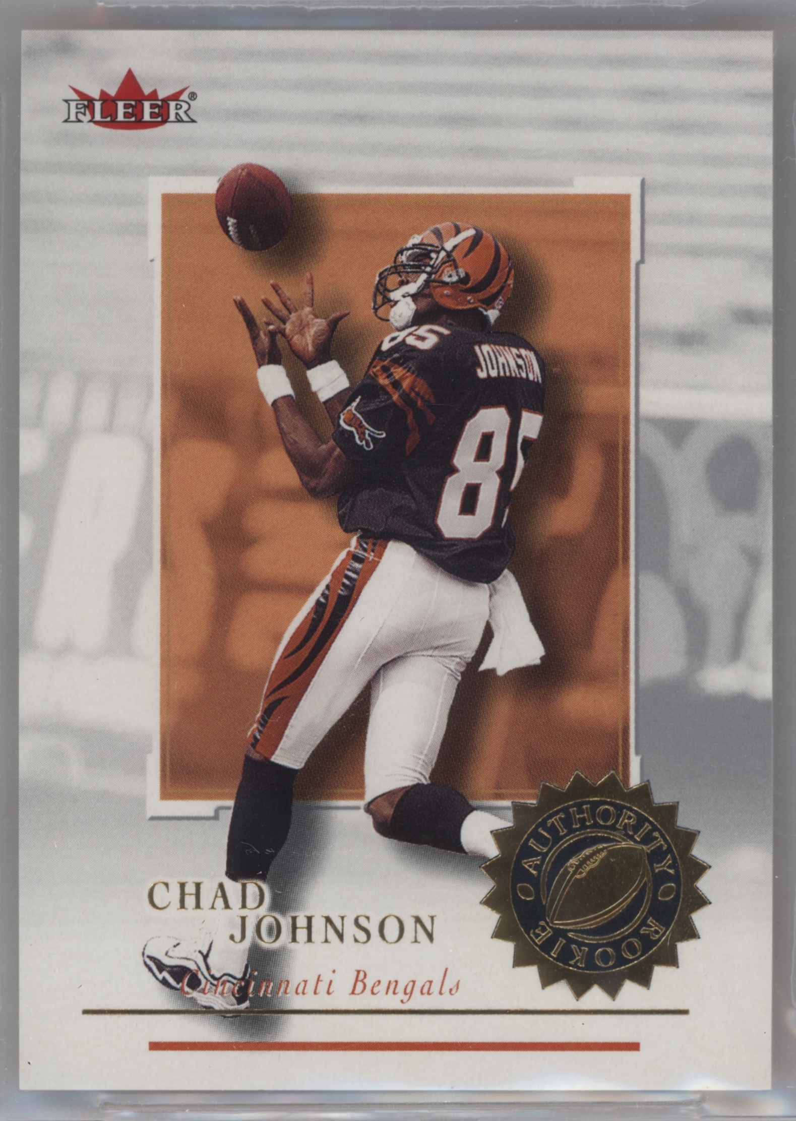 2001 Fleer Authority Football Chad Johnson #114 BGS 8.5