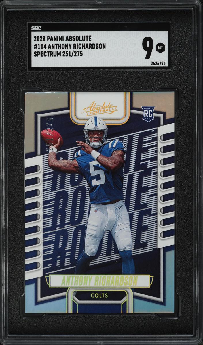 2023 Panini Absolute Football Spectrum Anthony Richardson #104 PSA 10