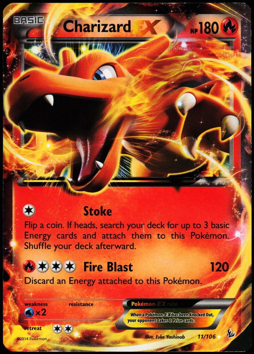 2014 Pokemon XY Flashfire Charizard #11 PSA 9