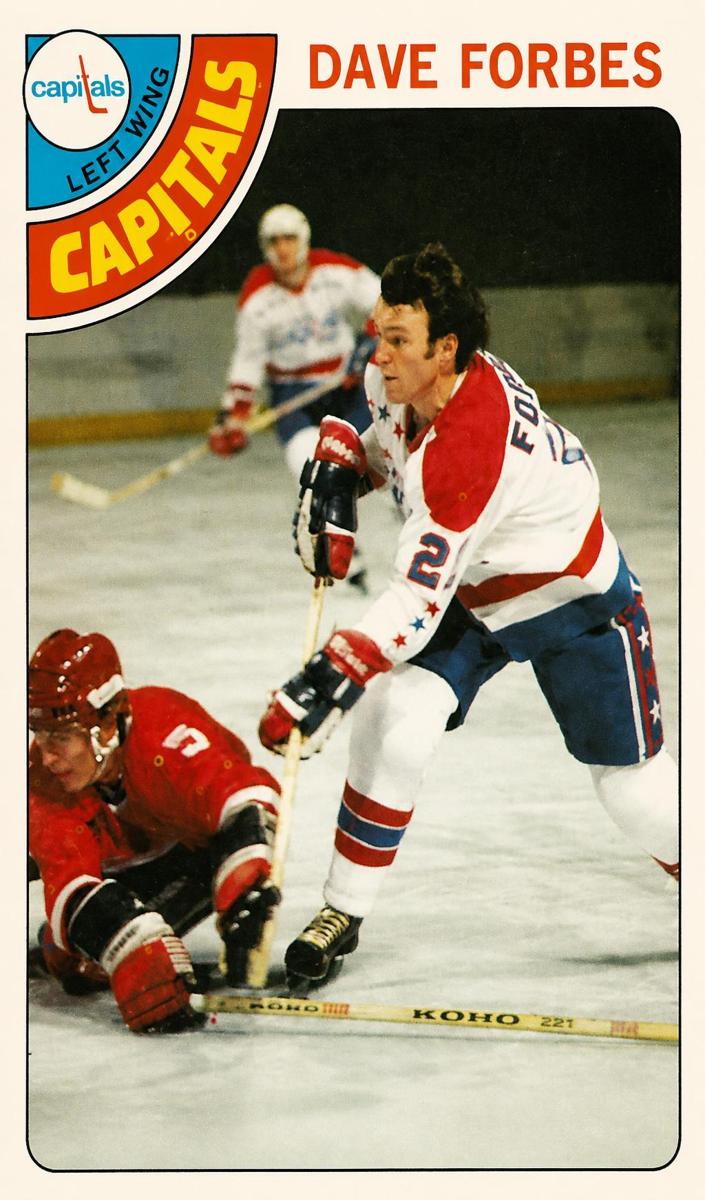 1978 O-Pee-Chee Hockey Dave Forbes #167 PSA 7