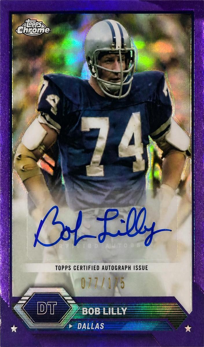 2023 Topps Composite Football Purple Refractor Bob Lilly #TCA-BL