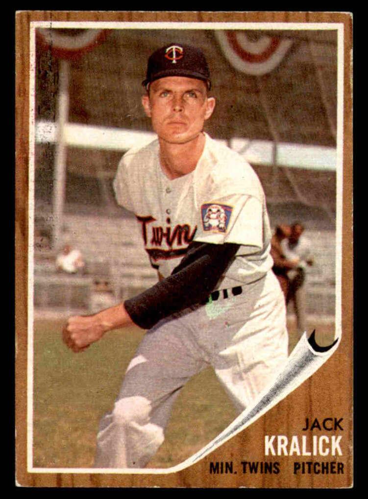 1962 Topps Baseball Jack Kralick #346