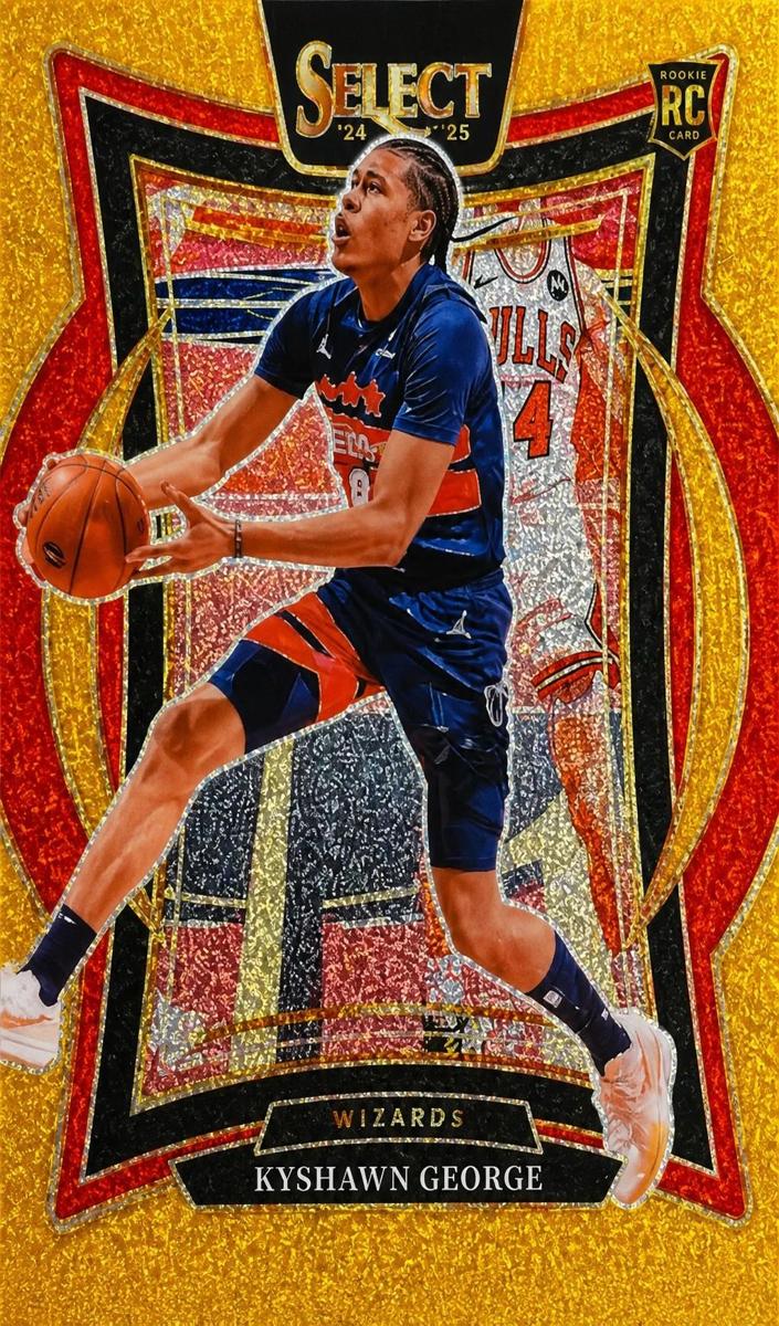 2024 Panini Select Basketball Gold Glitter Kyshawn George #85