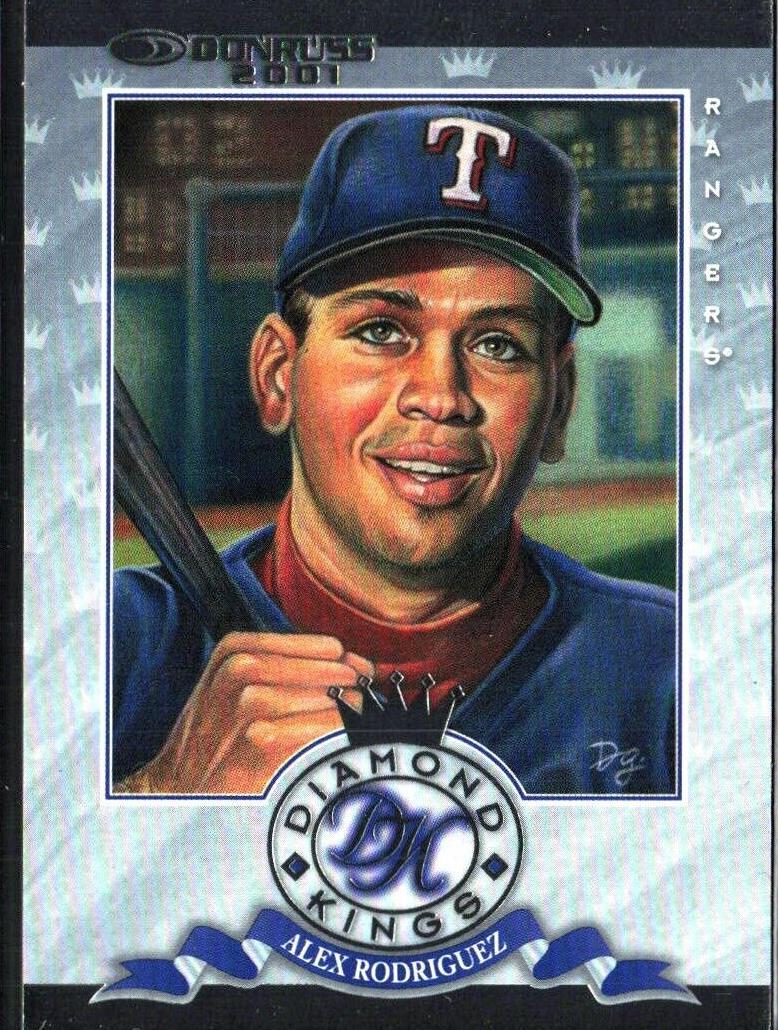 2001 Donruss Baseball Alex Rodriguez #DK-1 PSA 8