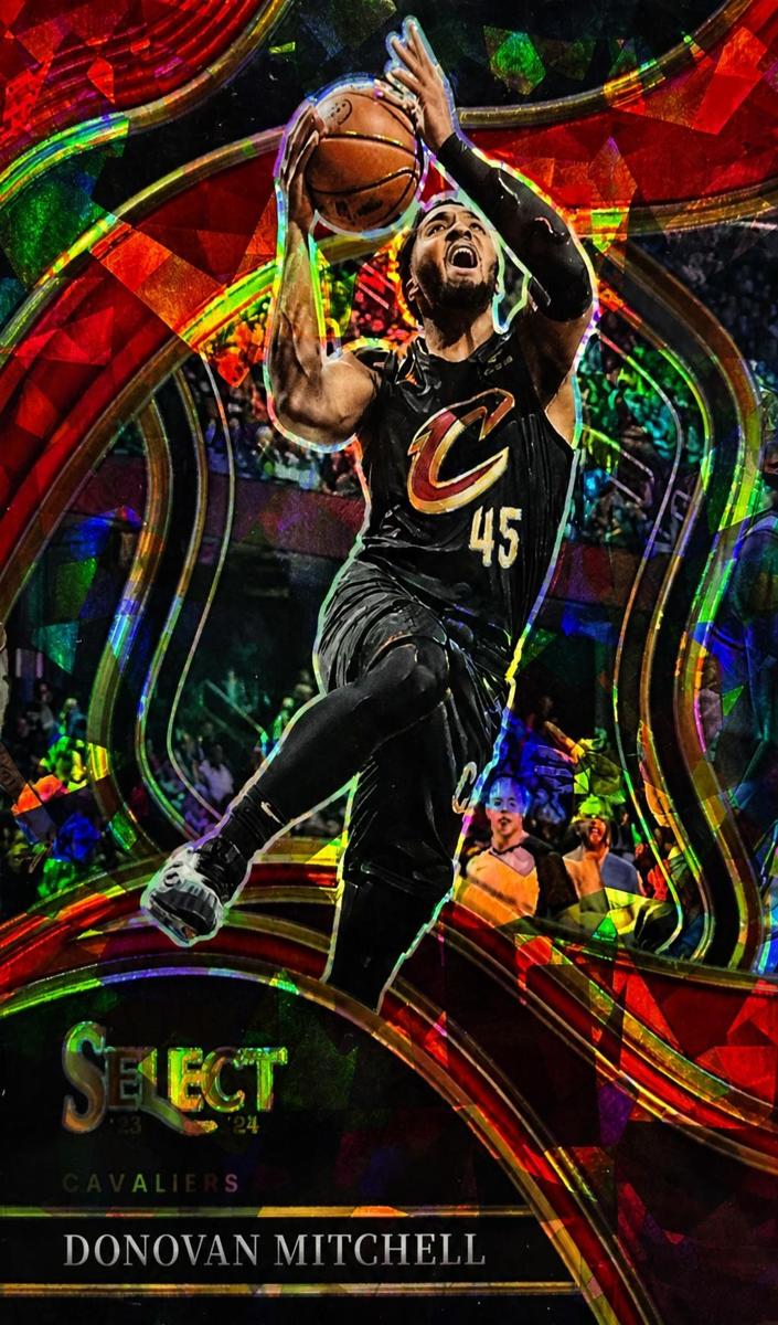 2023 Panini Select Basketball Red Cracked Ice Donovan Mitchell #238