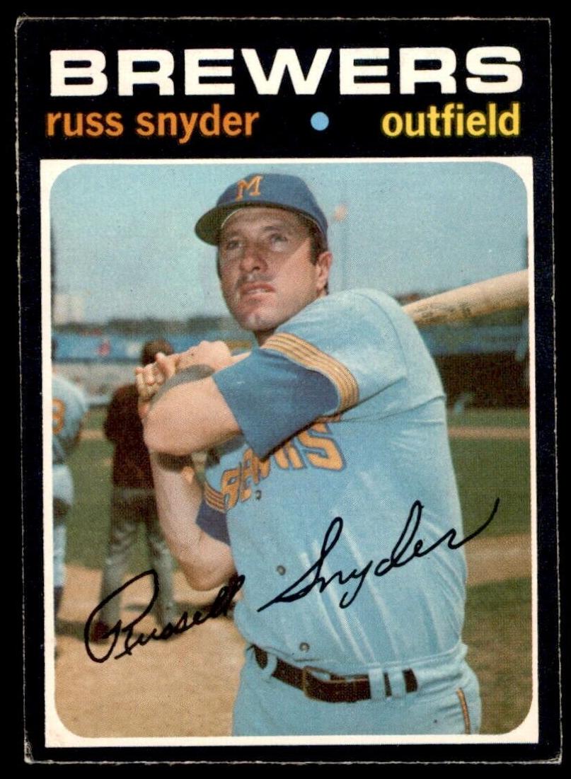 1971 O-Pee-Chee Baseball Russ Snyder #653