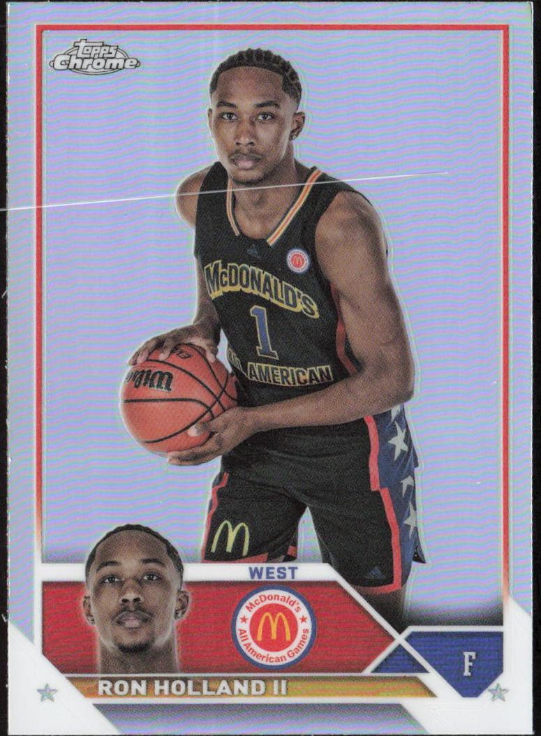 2023 Topps Chrome McDonald's All American Basketball Refractor Ron Holland II #67 PSA 9