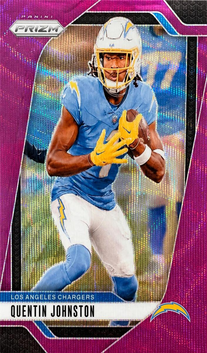 2024 Panini Prizm Football Purple Wave Quentin Johnston #160