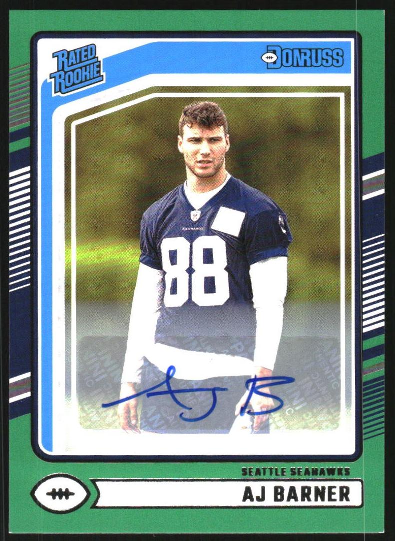 2024 Panini Donruss Football Green AJ Barner #367