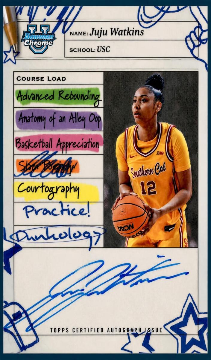 2024 Bowman Chrome University Basketball Juju Watkins #CLA-JW PSA 9