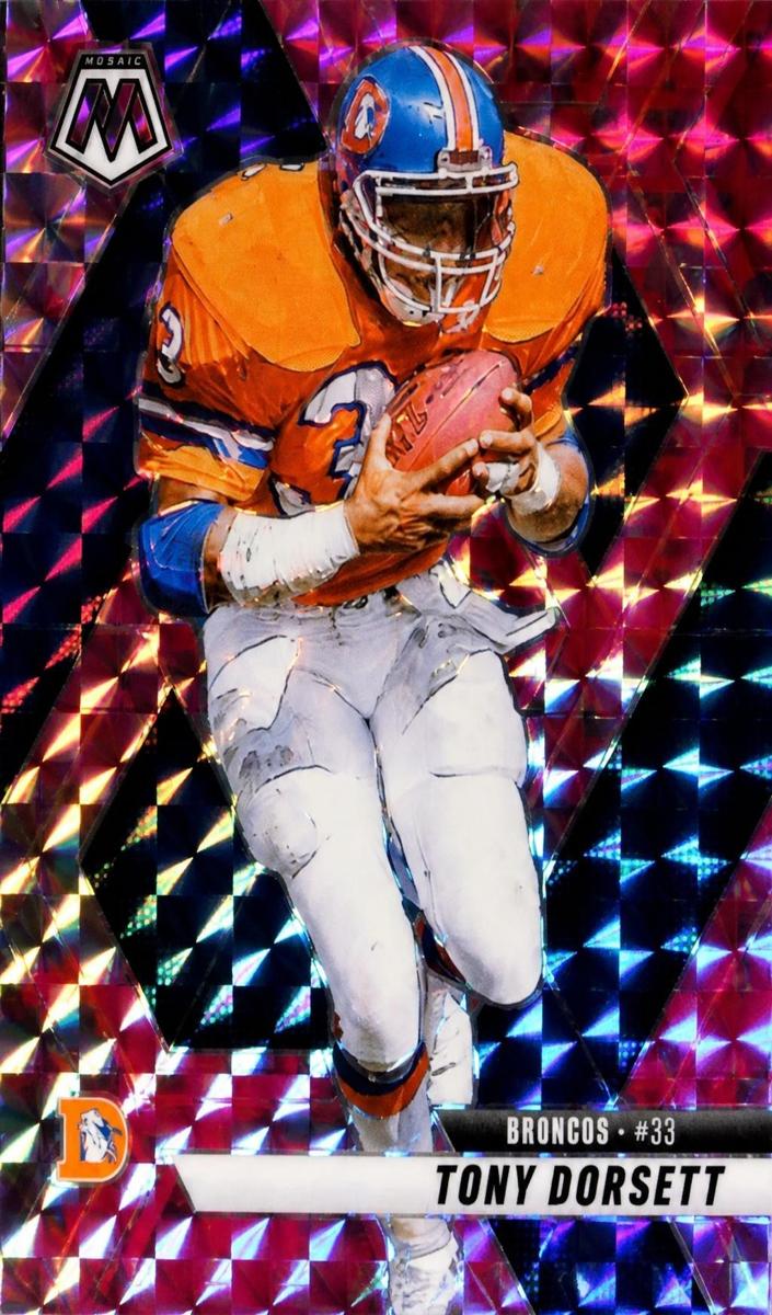 2025 Panini Mosaic Football Camo Pink Tony Dorsett #34