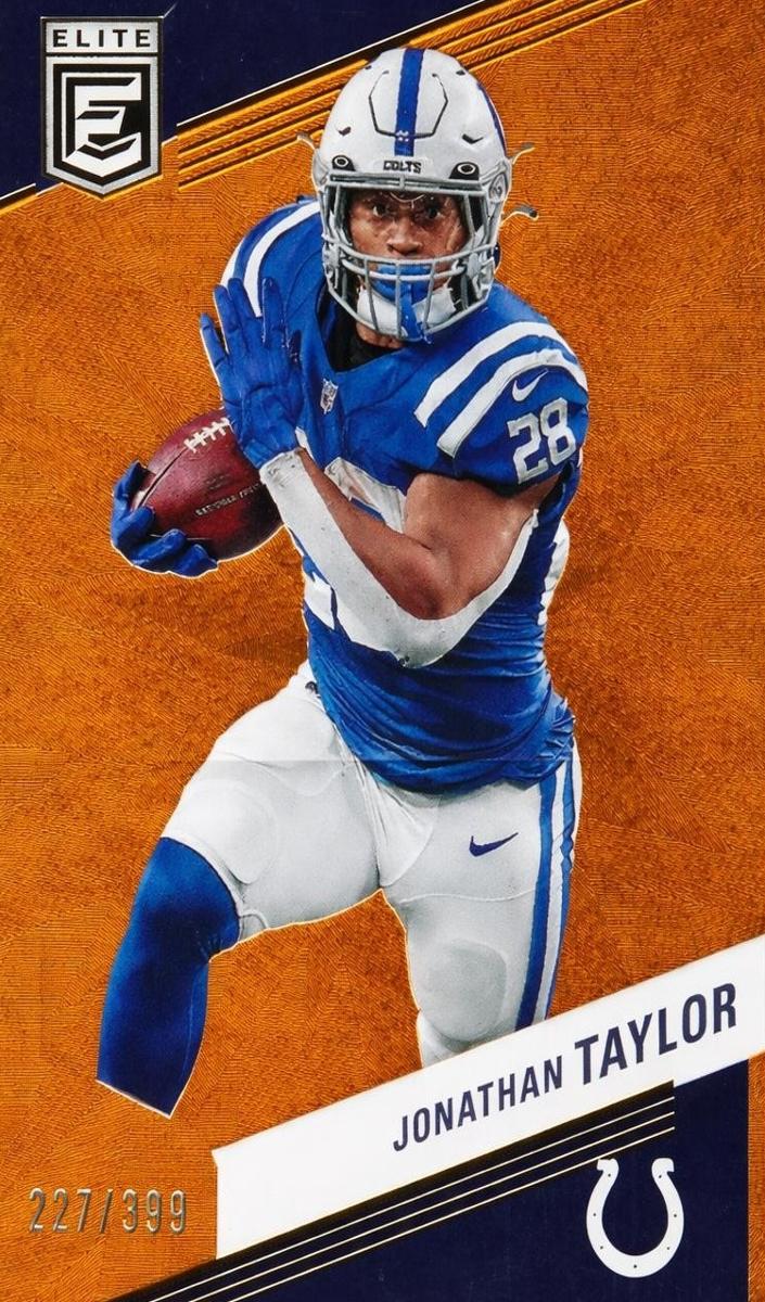2023 Donruss Elite Football Orange Jonathan Taylor #55