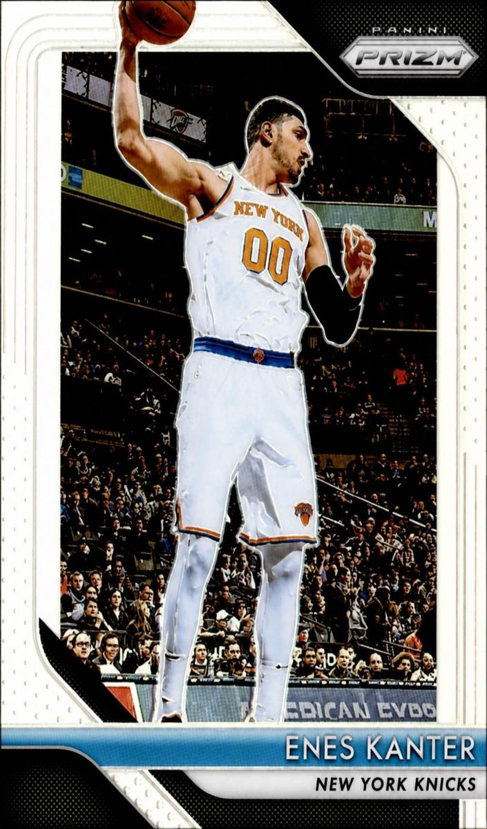 2018 Panini Prizm Basketball Prizms Silver Enes Kanter #277 PSA 9