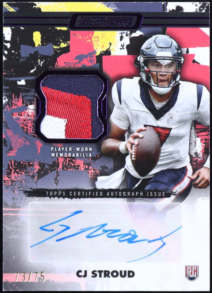 2023 Topps Composite Football Purple C.J. Stroud #CPAV-CJS PSA 6