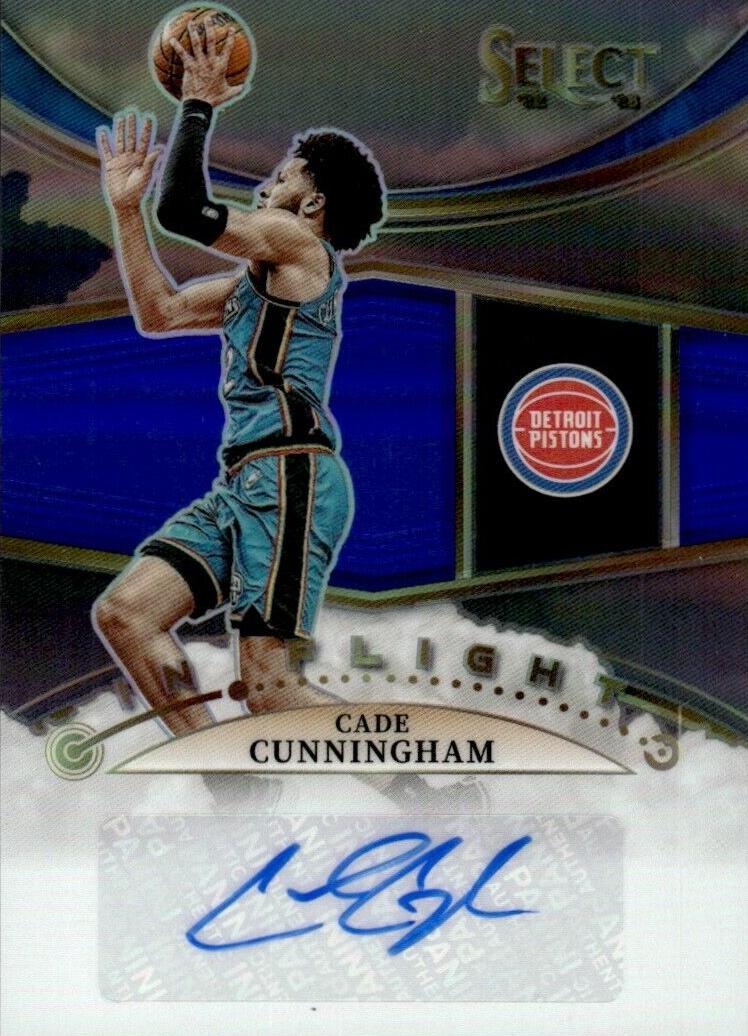 2022 Panini Select Basketball Blue Cade Cunningham #IFS-CCH PSA 10