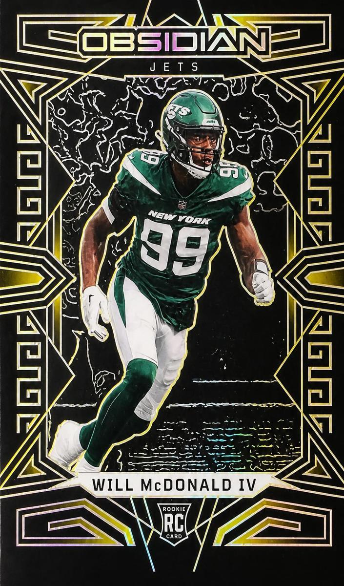 2023 Panini Obsidian Football Electric Etch Yellow Will McDonald IV #177