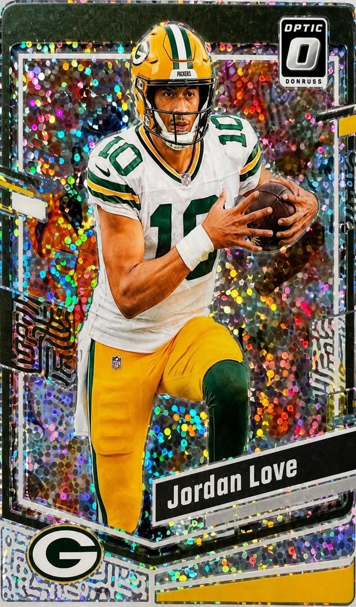 2023 Donruss Optic Football White Sparkle Jordan Love #68