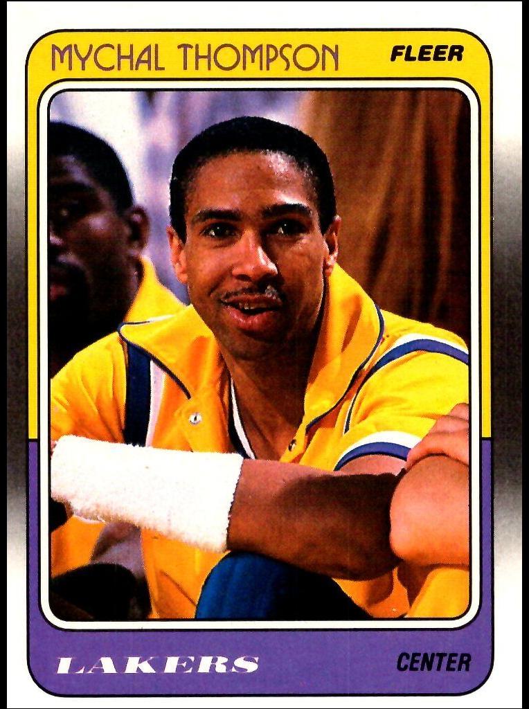 1988 Fleer Basketball Mychal Thompson #69 PSA 10