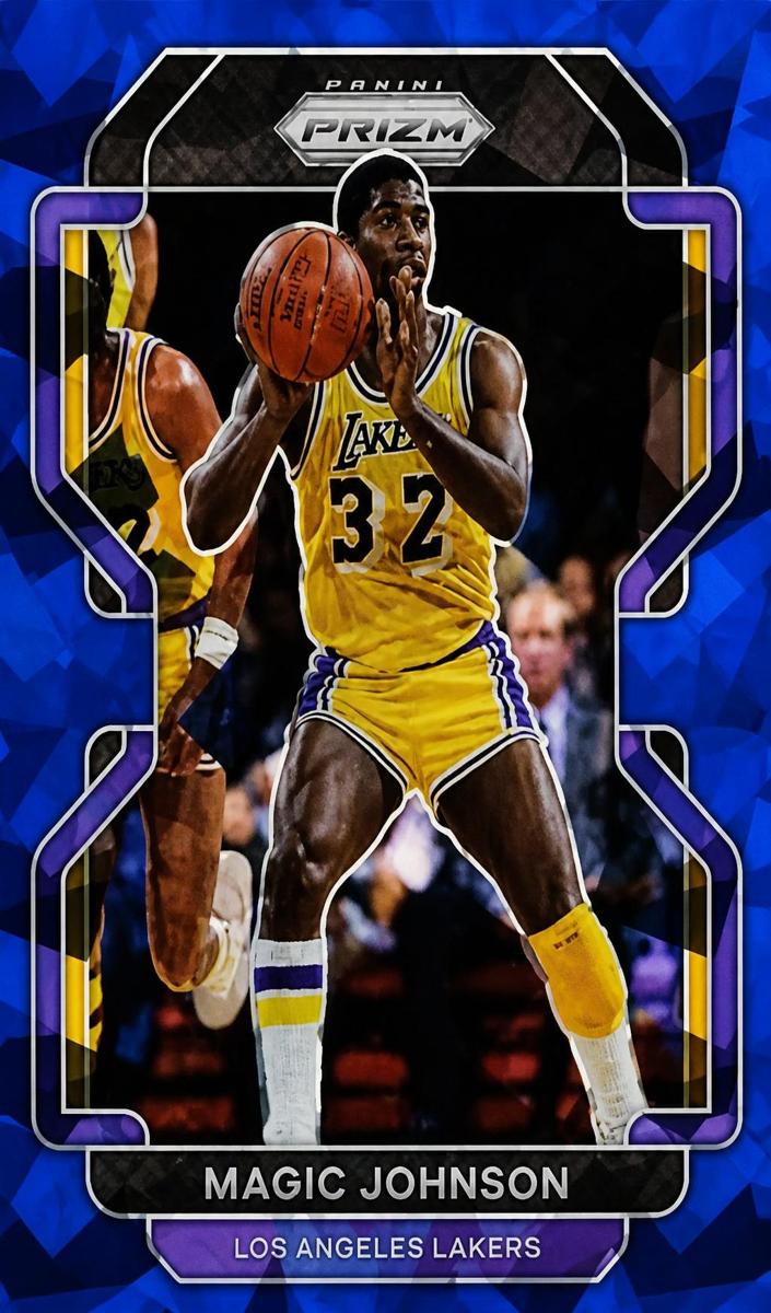 2021 Panini Prizm Basketball Blue Ice Magic Johnson #248 PSA 10