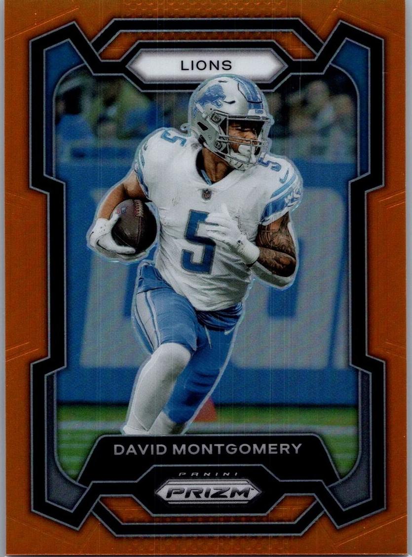 2023 Panini Prizm Football Orange David Montgomery #97