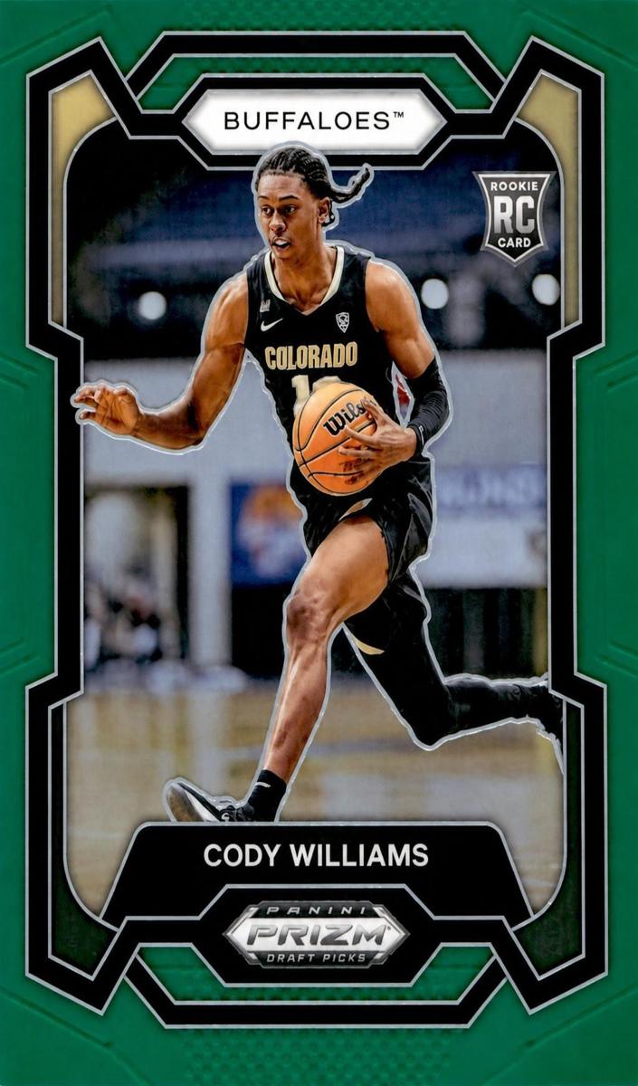 2024 Panini Prizm Draft Picks Basketball Green Cody Williams #80