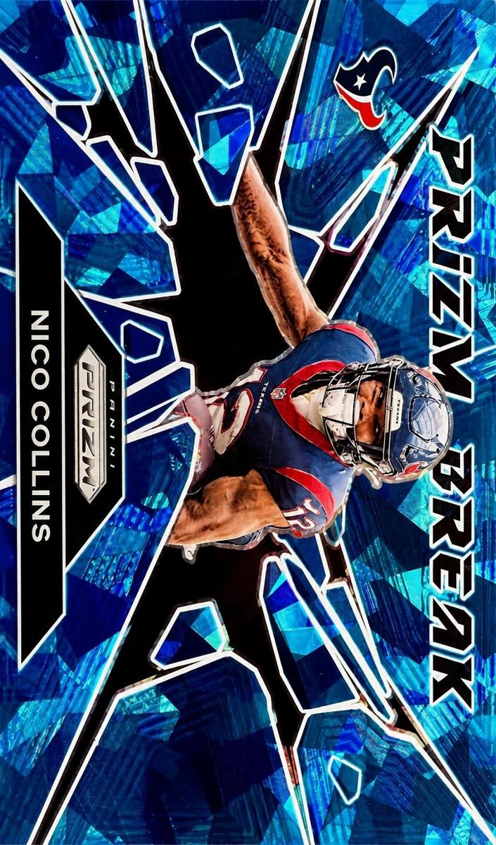 2024 Panini Prizm Football Blue Ice Nico Collins #3