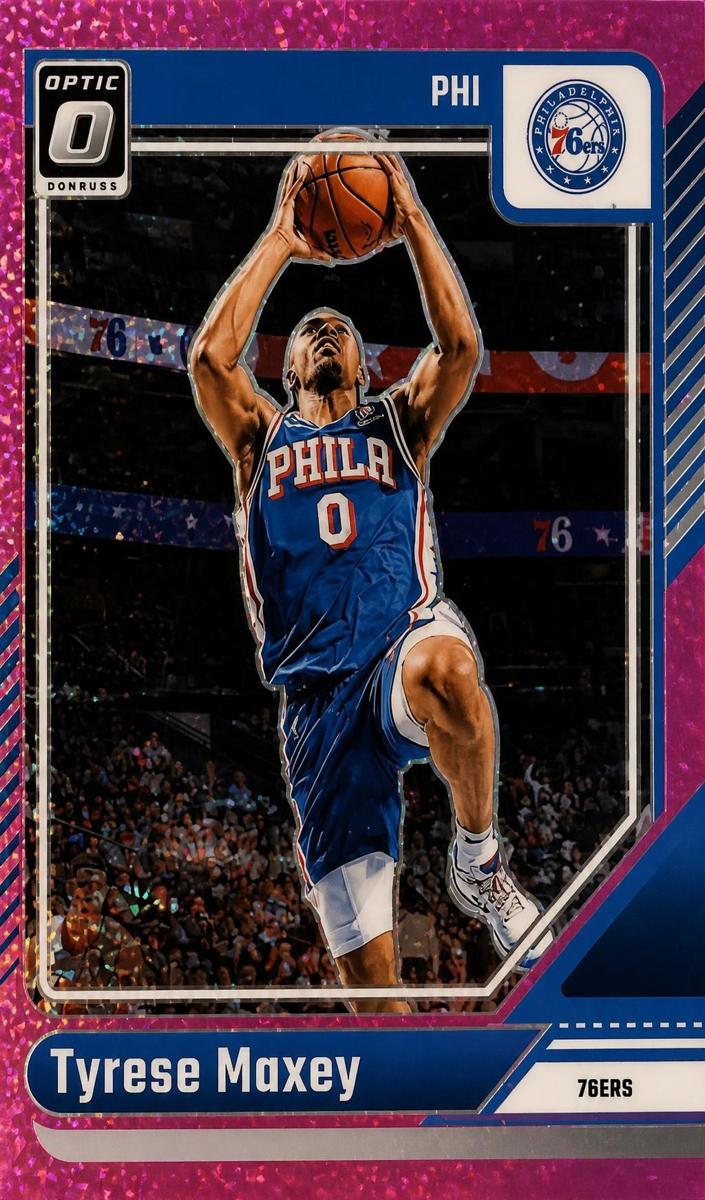2024 Donruss Optic Basketball Pink Glitter Tyrese Maxey #135