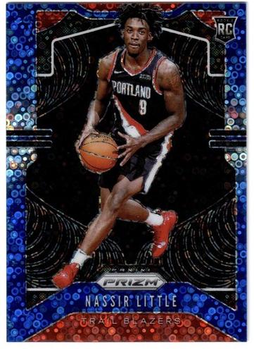 2019 Panini Prizm Basketball Fast Break Blue Nassir Little #269 PSA 9
