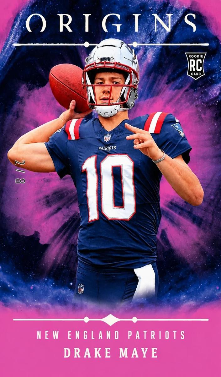 2024 Panini Origins Football Pink Drake Maye #145