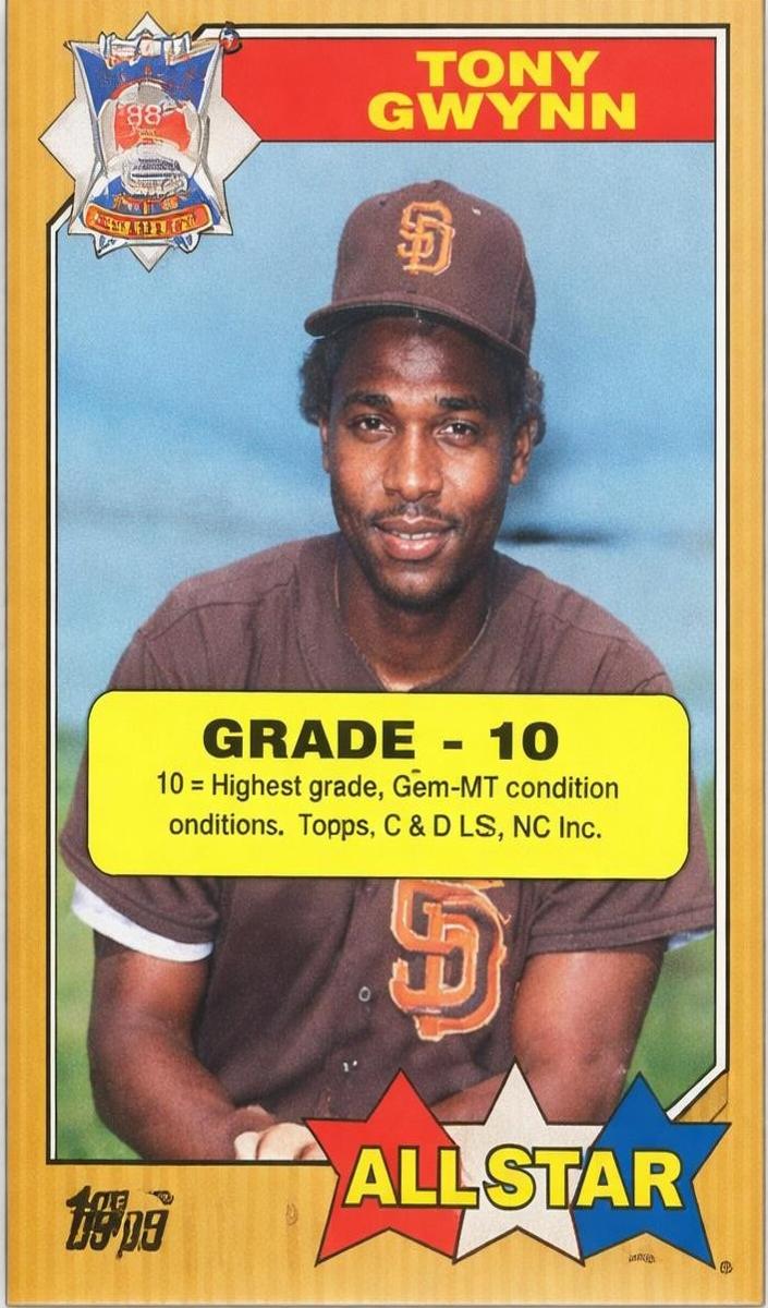 1987 Topps Baseball All-Star Tony Gwynn #599 PSA 10
