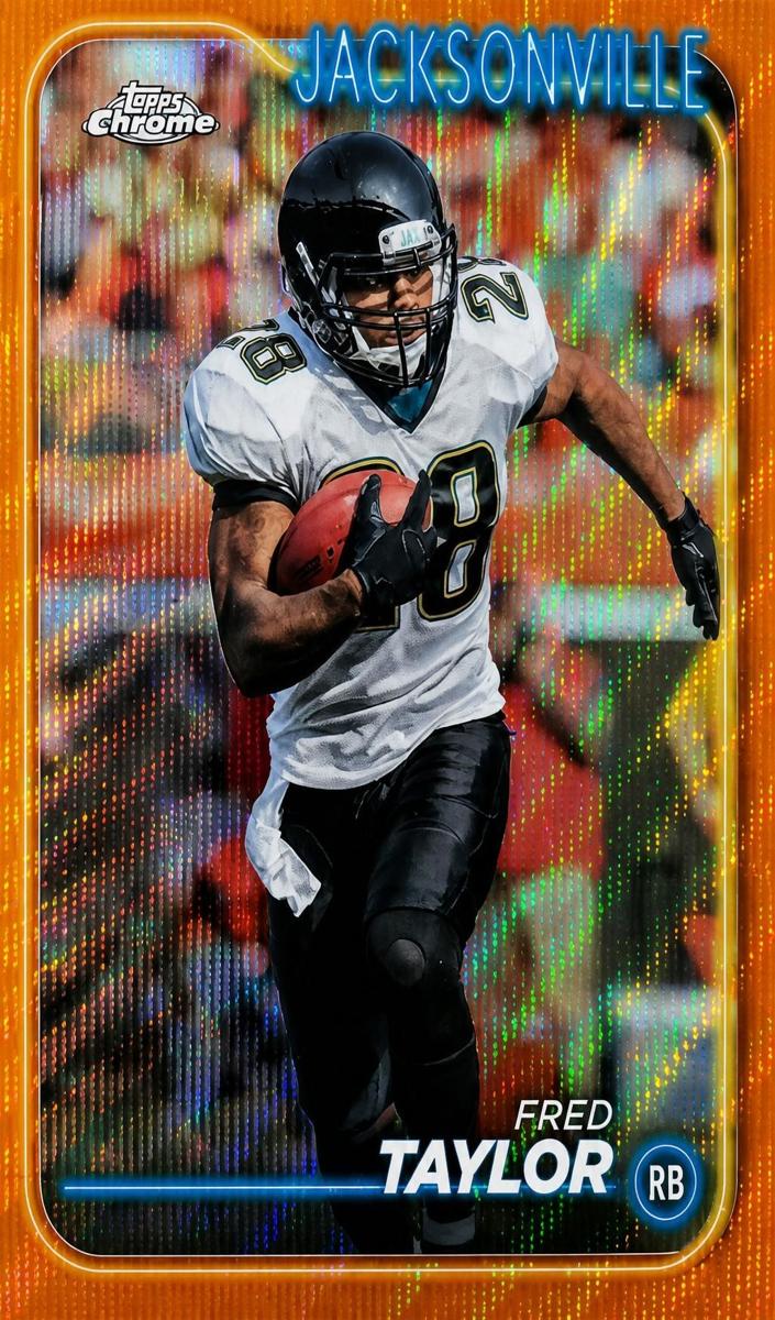 2024 Topps Chrome Football Orange Wave Refractor Fred Taylor #89